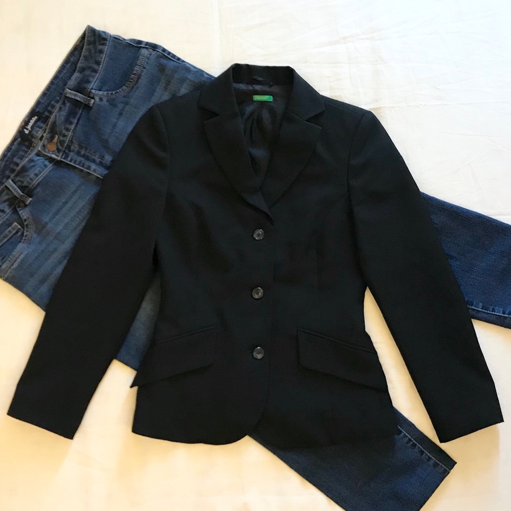 United Colors of Benetton Blazer Jacket Chic Black